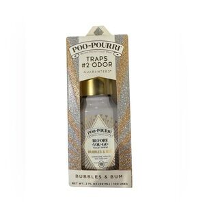 Bubbles & Bum Toilet Spray - Gold and Silver